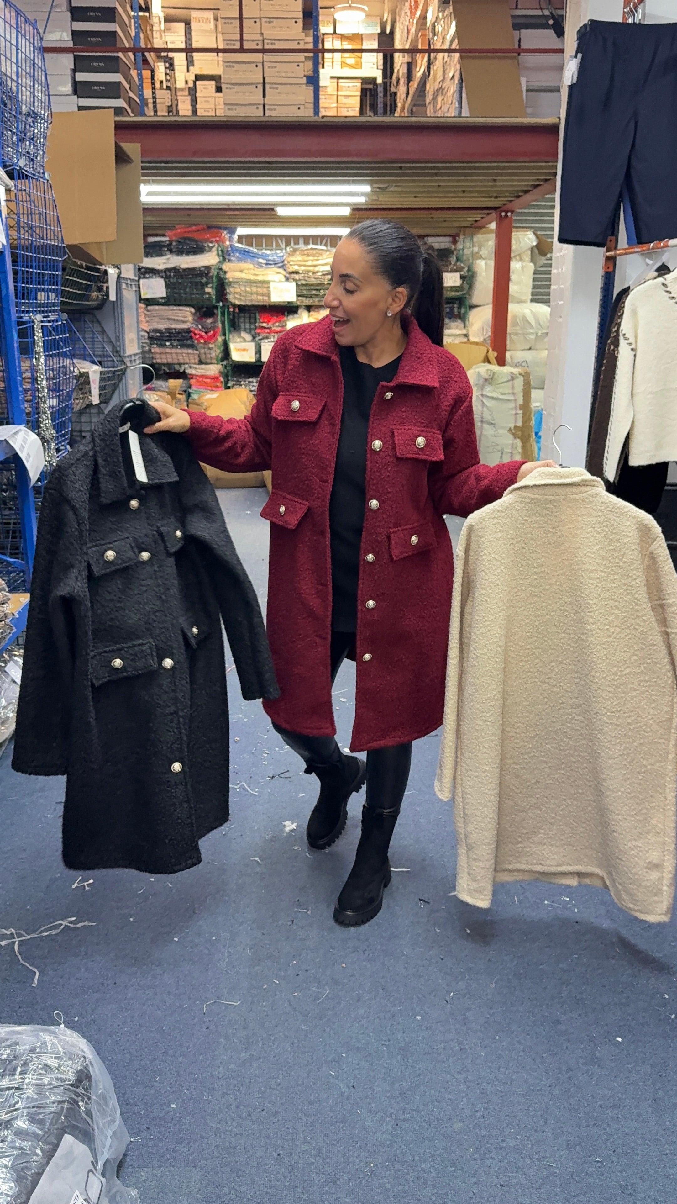 Denley Boucle Button Detail Jacket