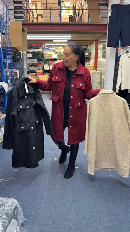 Denley Boucle Button Detail Jacket