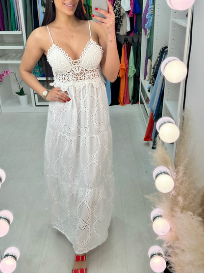 Starlet Embroidery Detail Maxi Dress