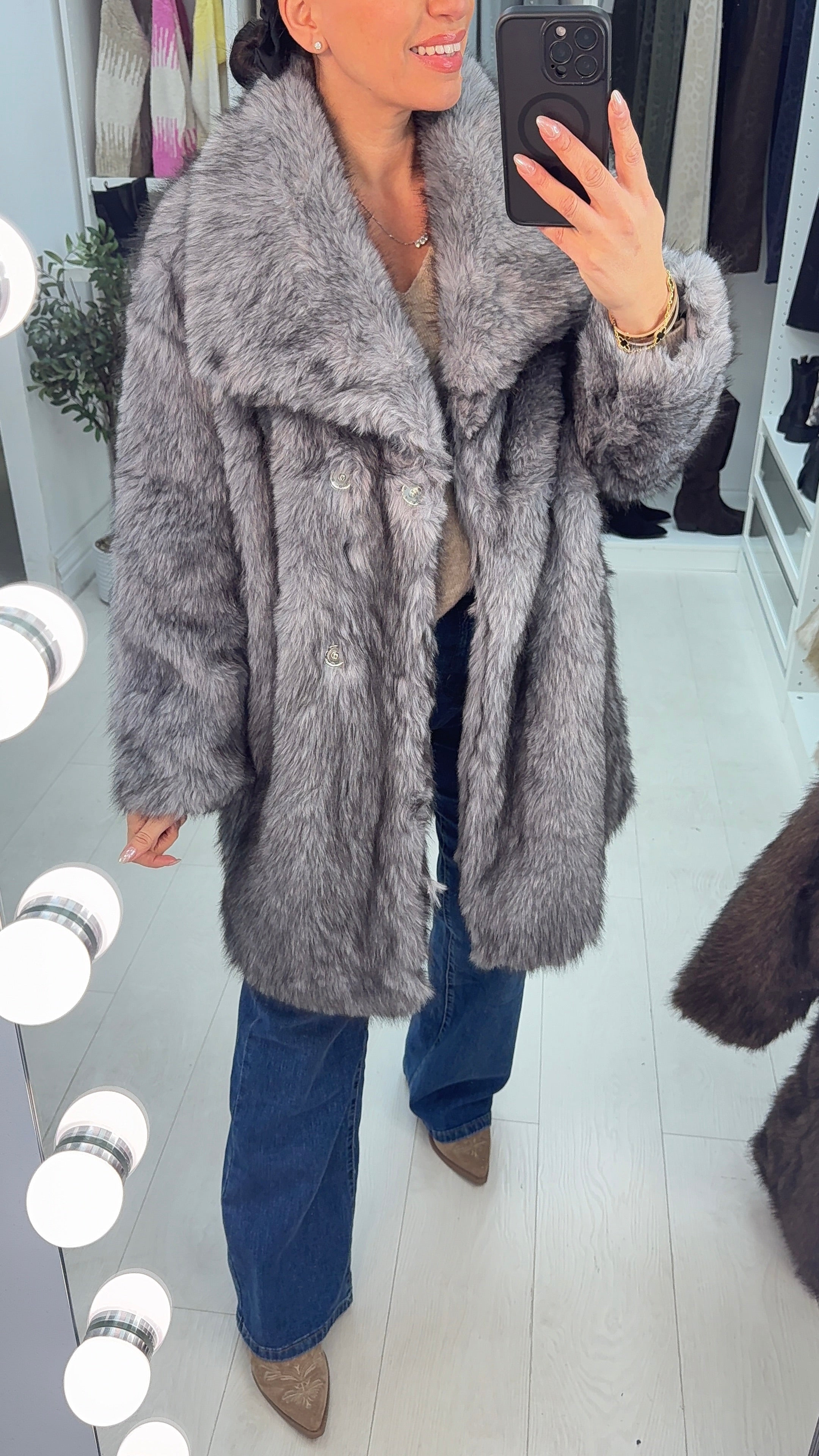 Liliana Faux Fur Oversized Coat