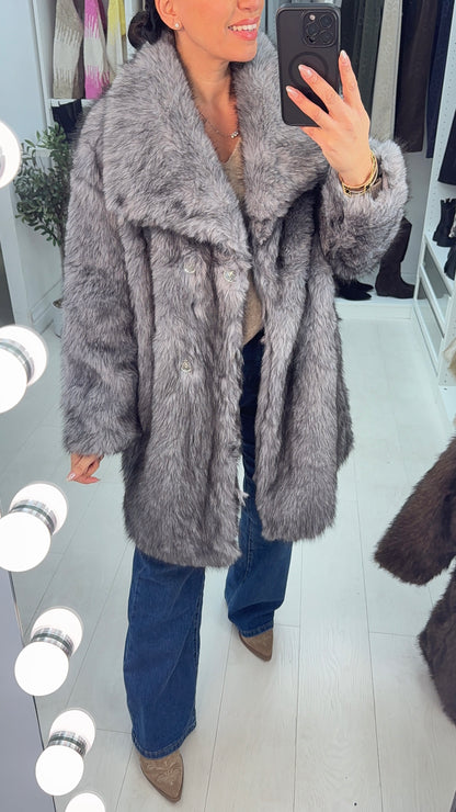 Liliana Faux Fur Oversized Coat