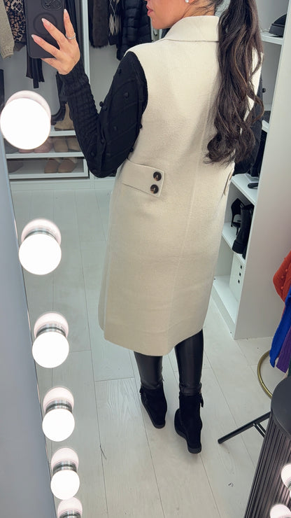 Talia Plain Open Front Knitted Gilet