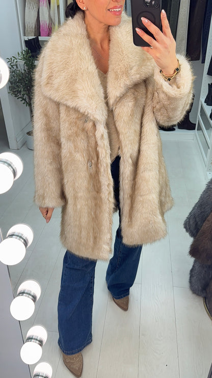 Liliana Faux Fur Oversized Coat