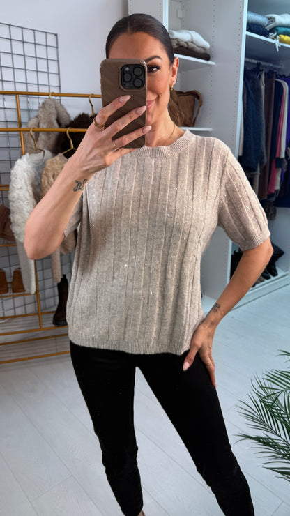 Alanis Sequin Fine Knit Jumper