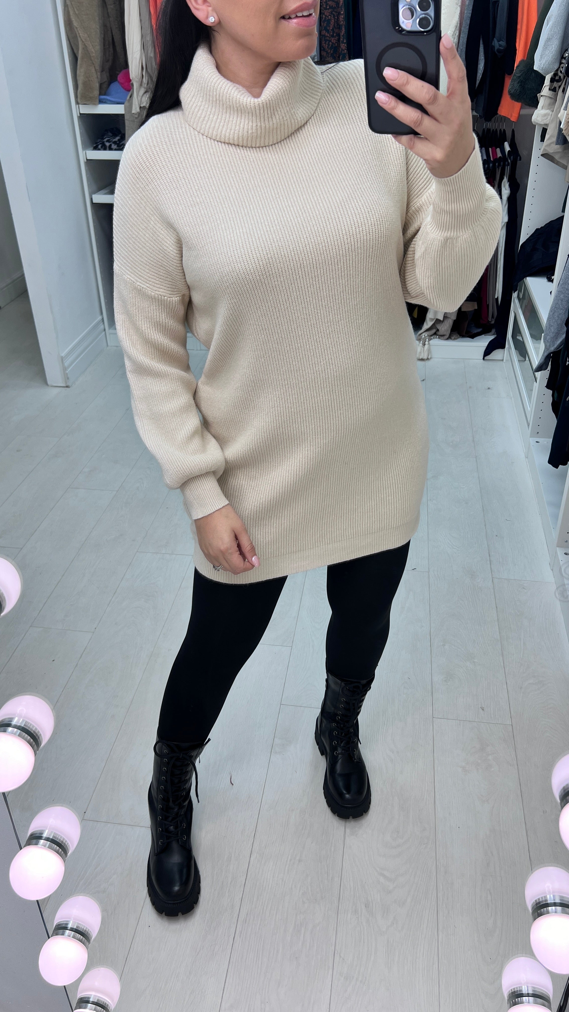 Emolia Soft Knit Roll Neck Jumper