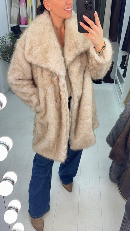 Liliana Faux Fur Oversized Coat