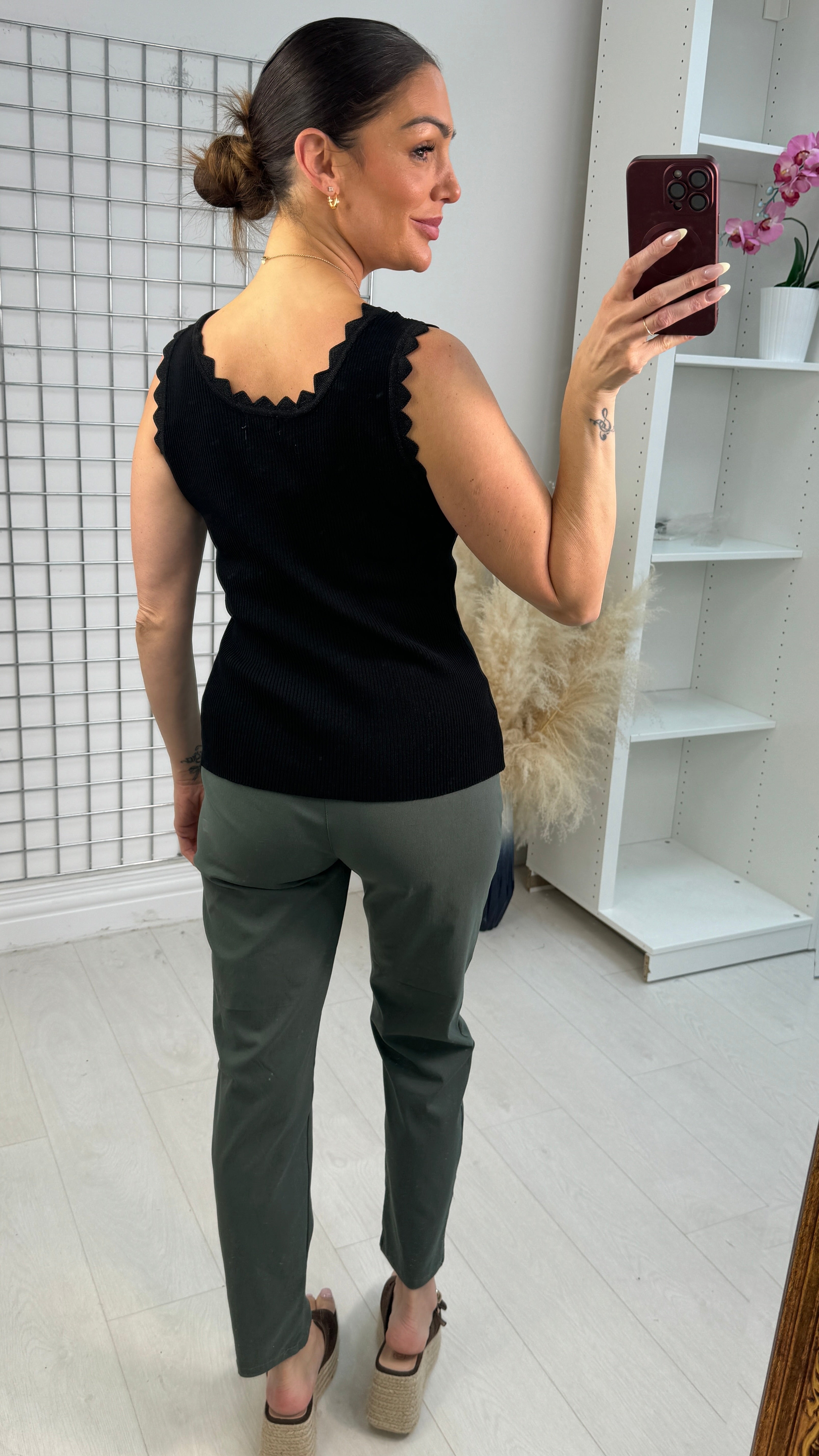 Moe Lurex Zig Zag Trim Vest