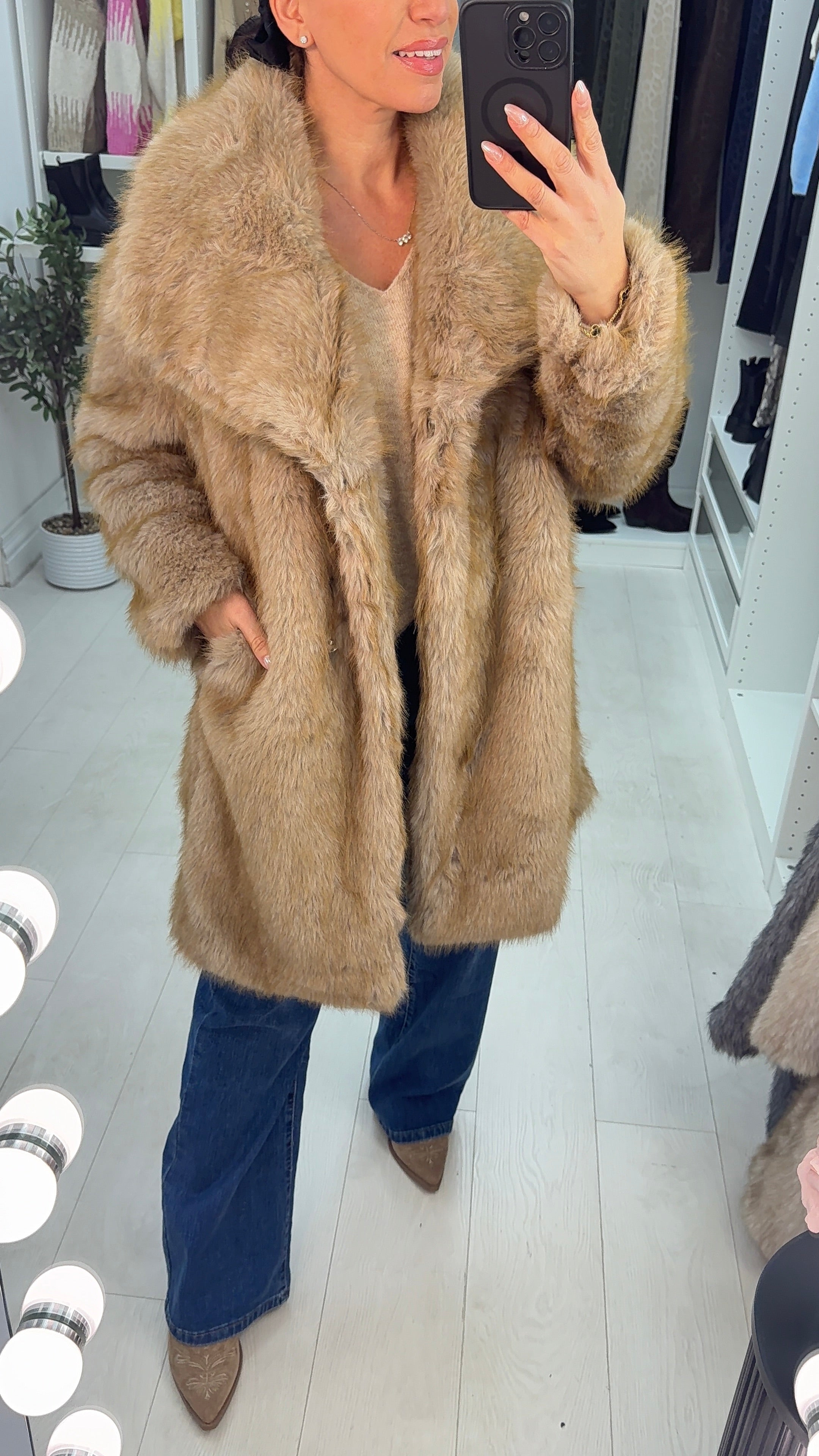 Liliana Faux Fur Oversized Coat
