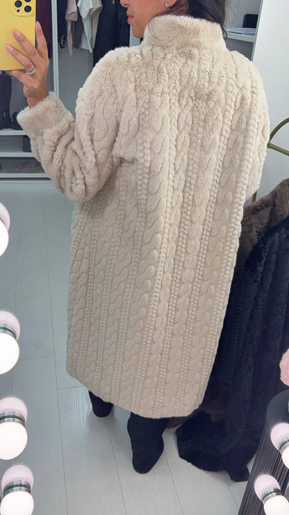 Zyra Faux Fur Cardi Coat