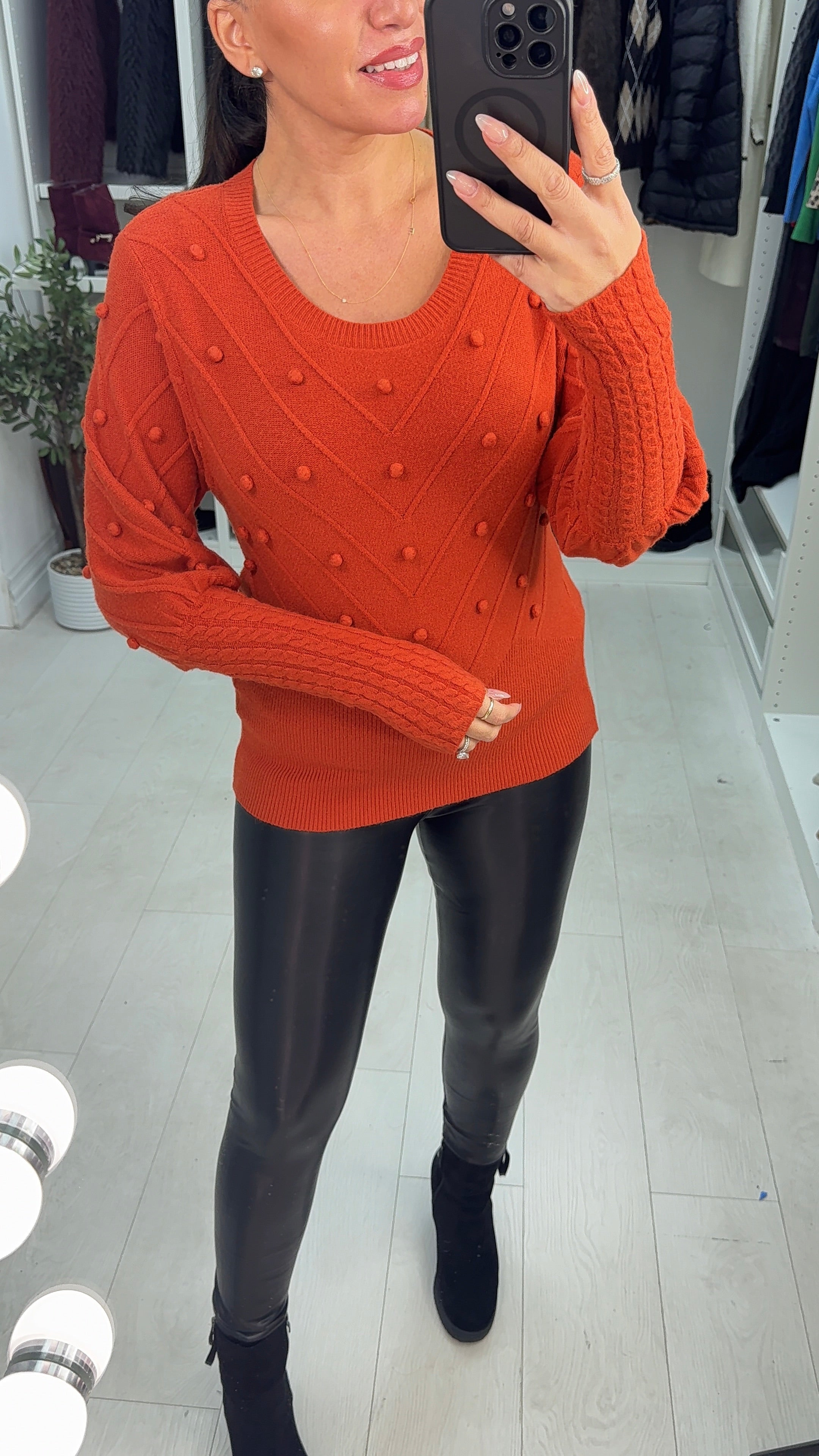 Kamila Asymmetric Balloon Sleeve Jumper