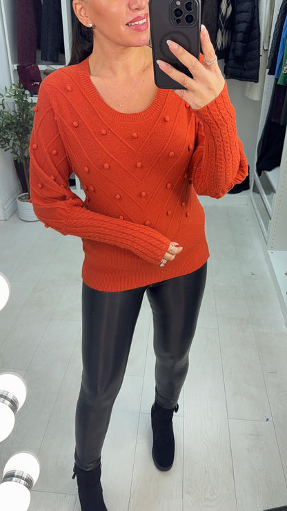 Kamila Asymmetric Balloon Sleeve Jumper