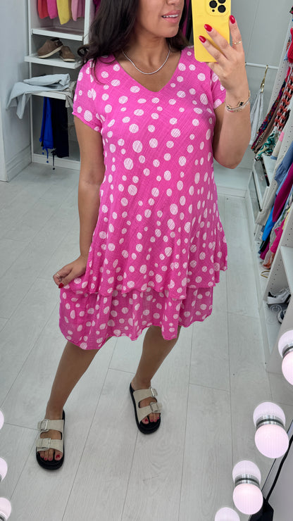 Brazia Double Layer Polka Dot Dress