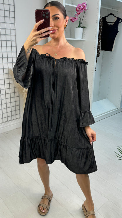 Kinsley Off-Shoulder Smock Dress