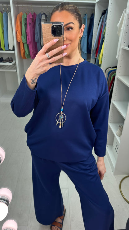 Dolores Plain Necklace Longline Top