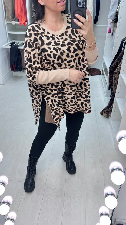 Abba Leopard Print Jumper