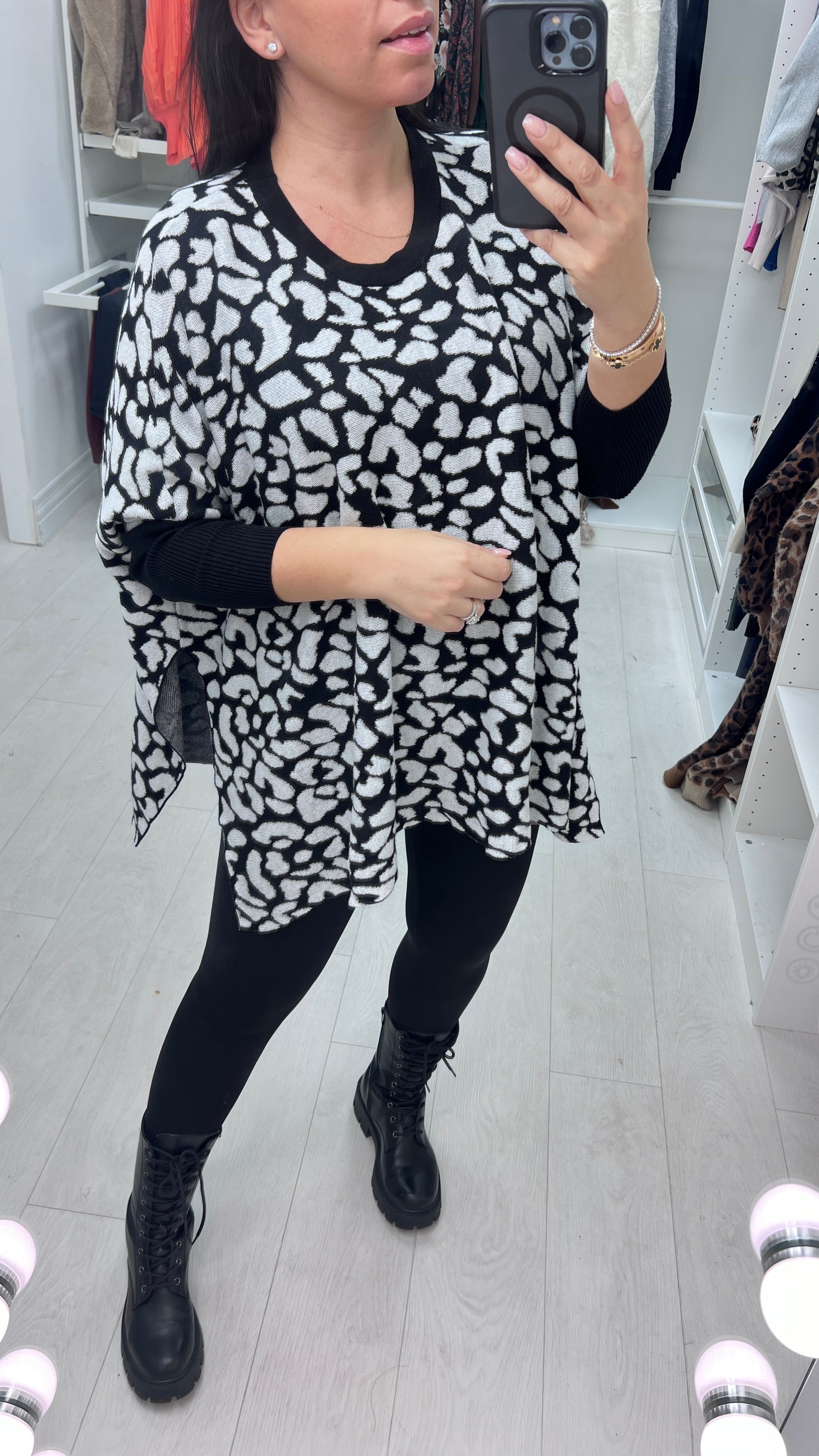 Abba Leopard Print Jumper