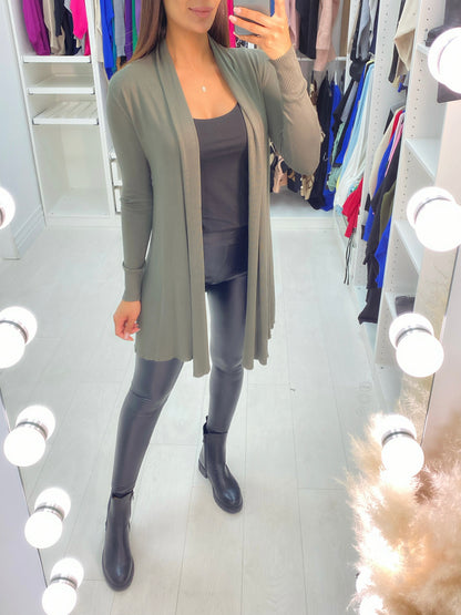 Rosa Lightweight Drape Open Front Cardigan