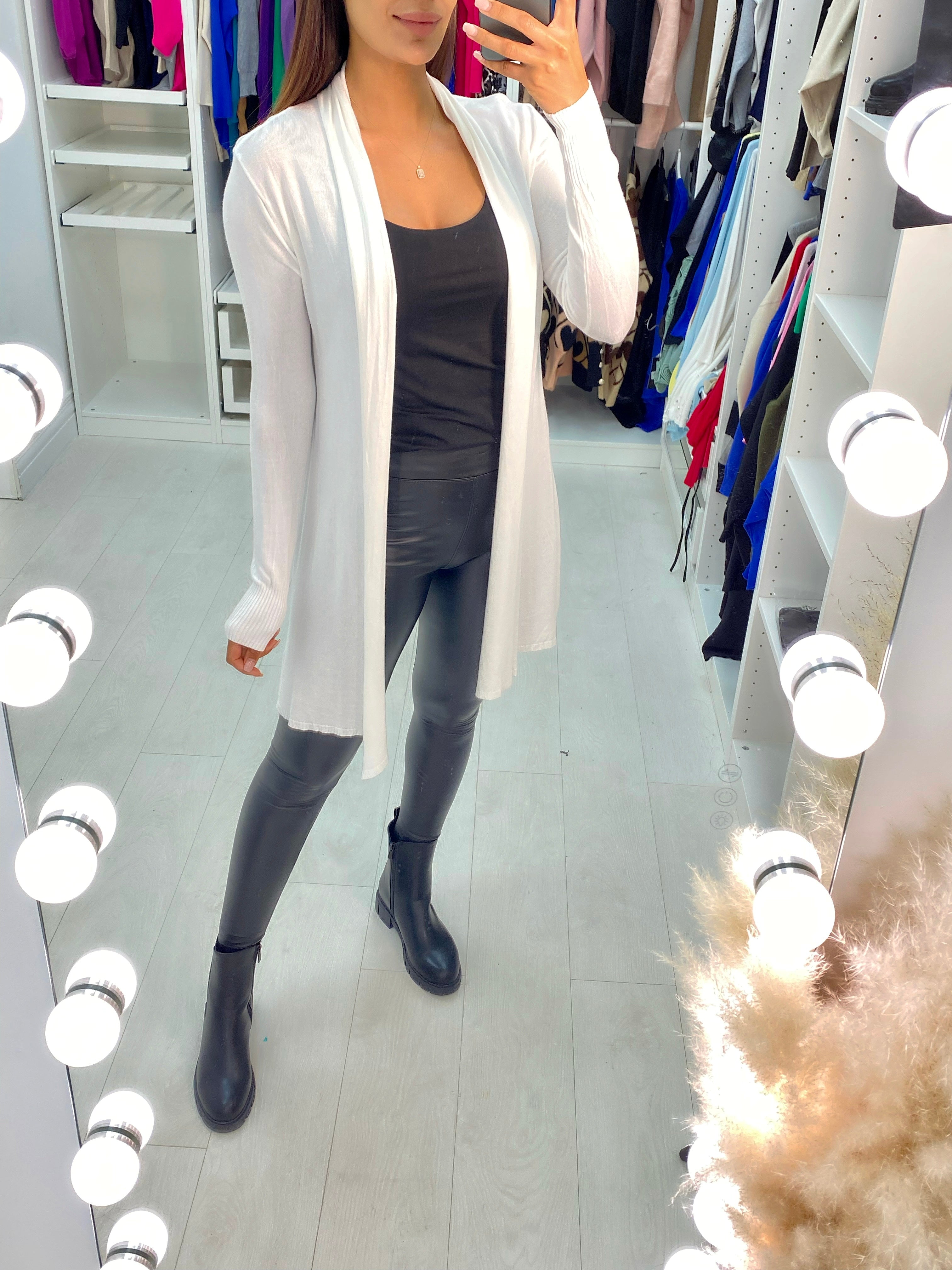 Rosa Lightweight Drape Open Front Cardigan