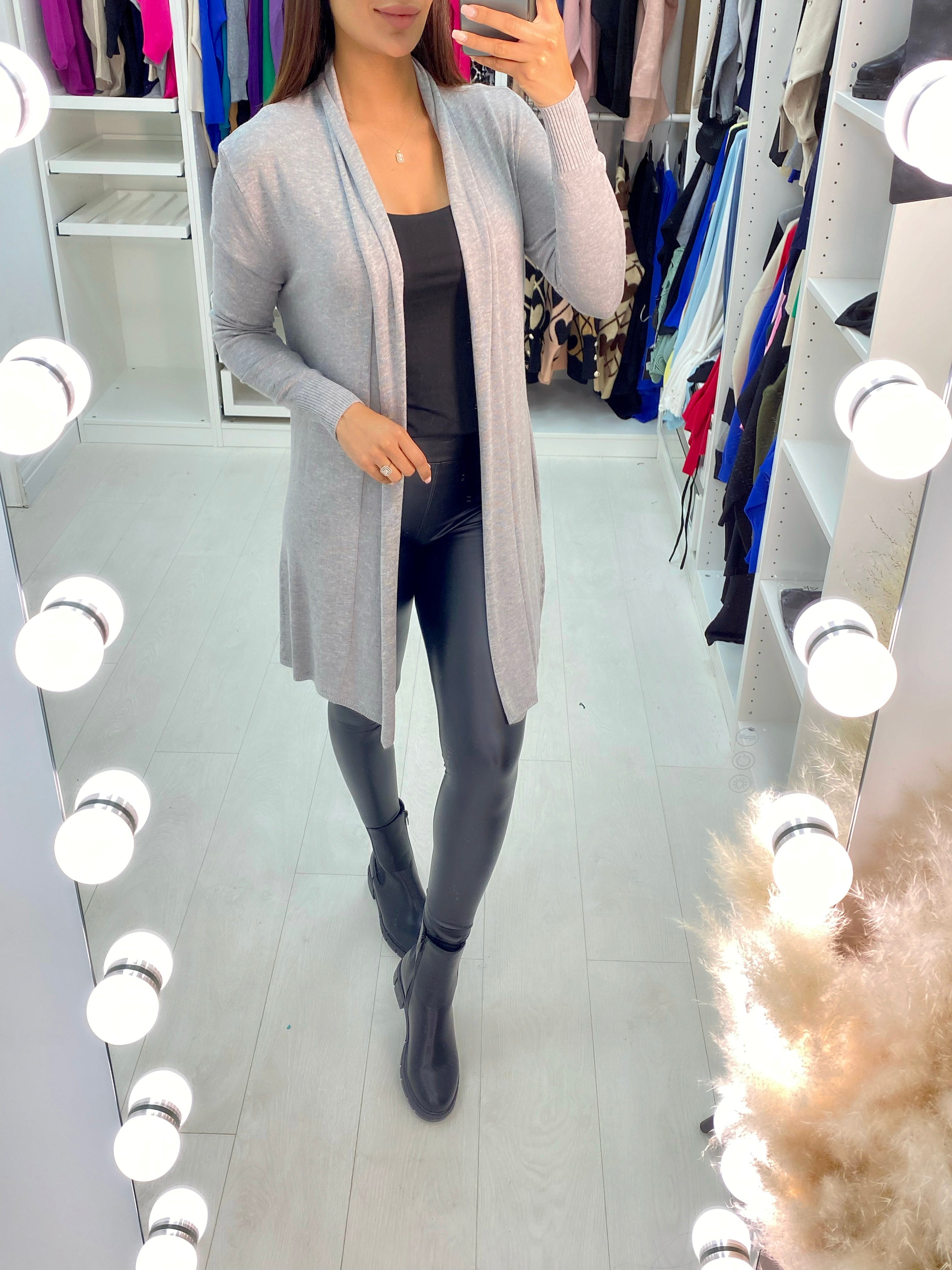 Rosa Lightweight Drape Open Front Cardigan