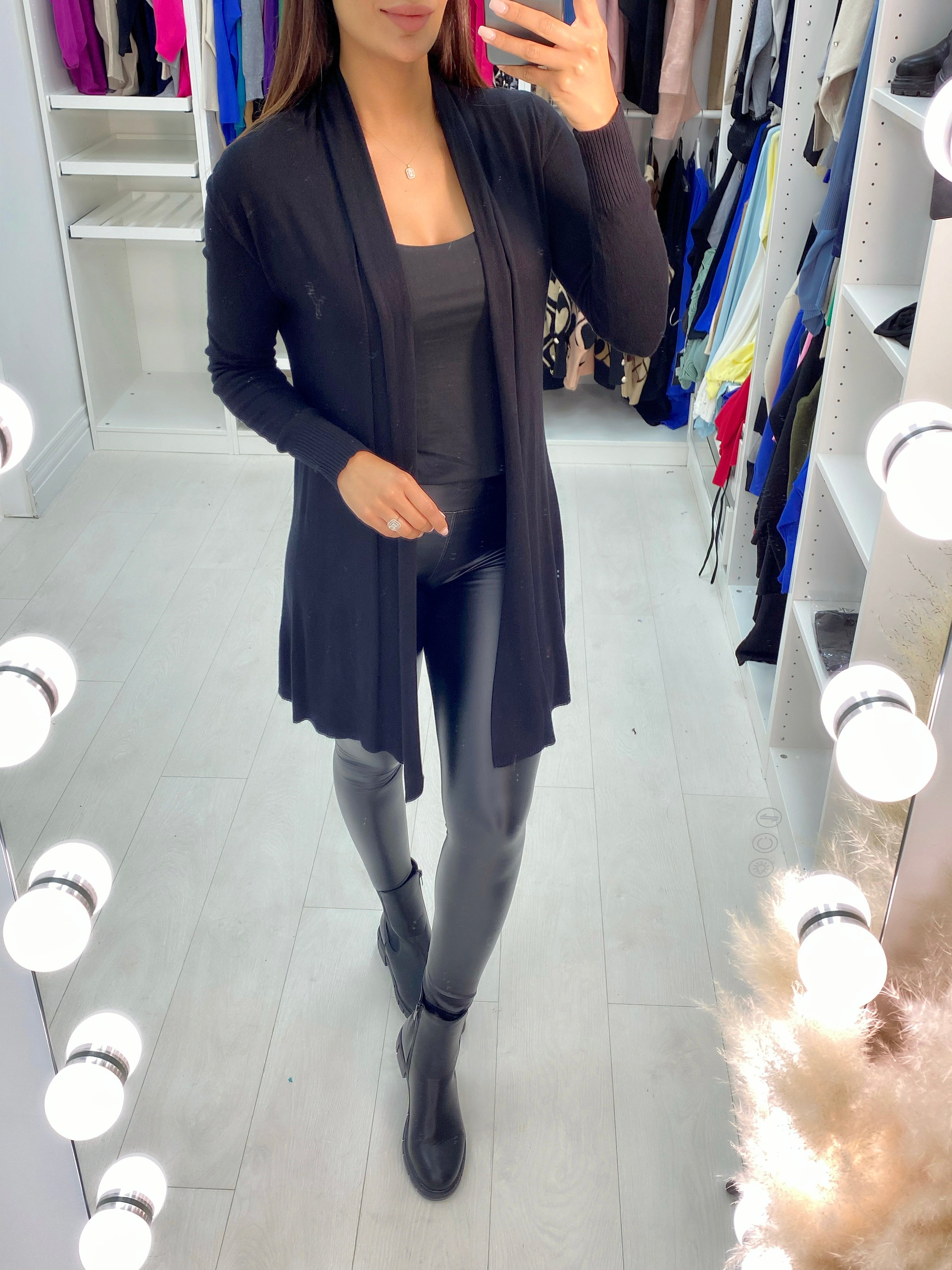 Rosa Lightweight Drape Open Front Cardigan