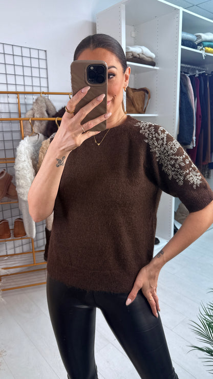 Morissa Plain Embellished Detail Super Soft Jumper