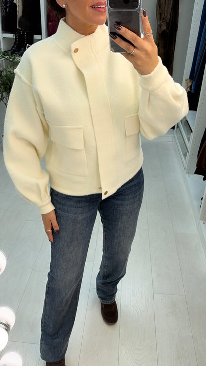 Lilith Plain Pocket Front Cardi Jacket