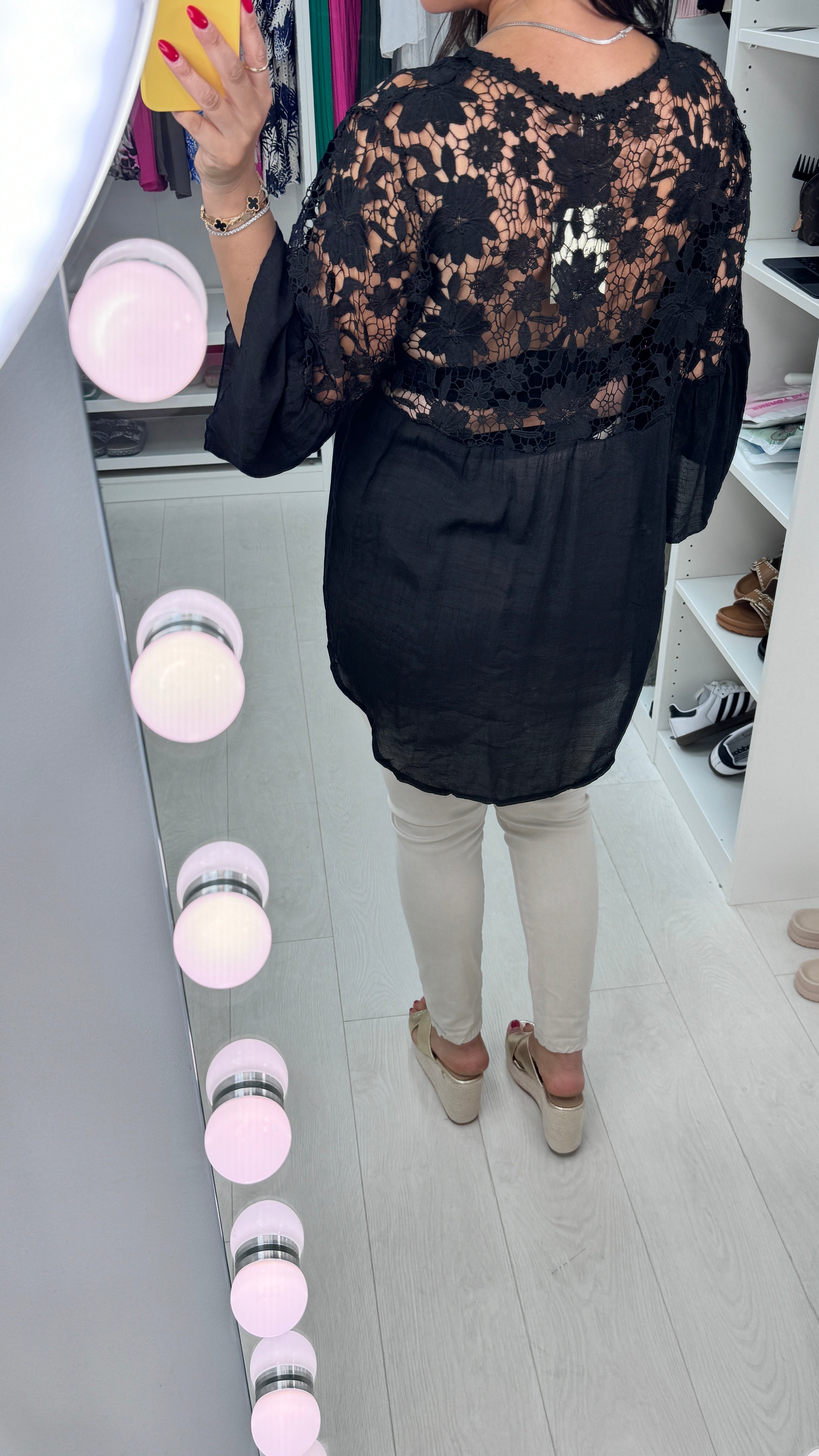 Cheyenne Plain Crochet Blouse