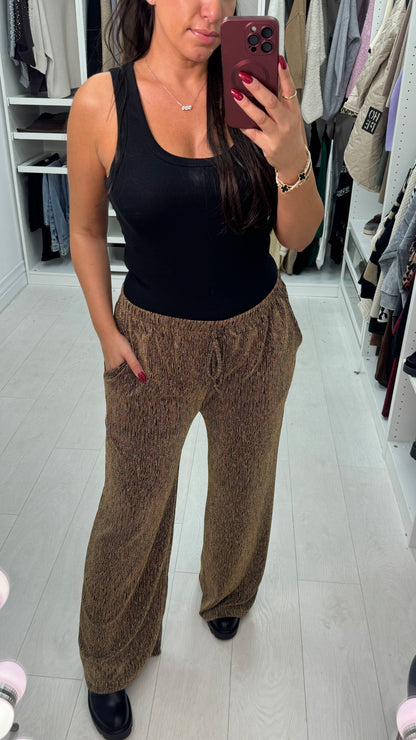 Layah Shimmer Flared Trousers