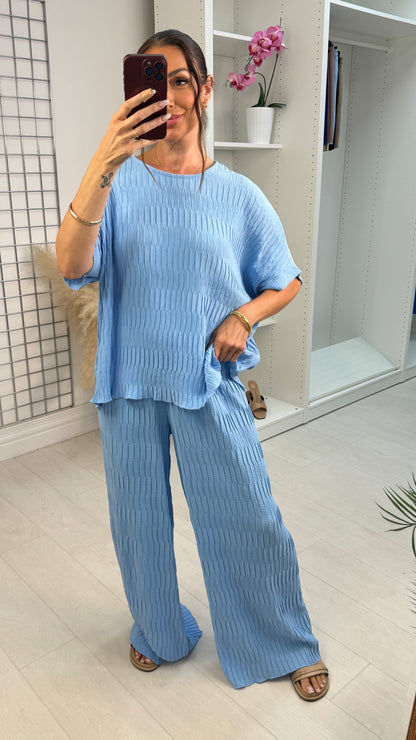 Reina Textured Loose Fit Co-Ord Set