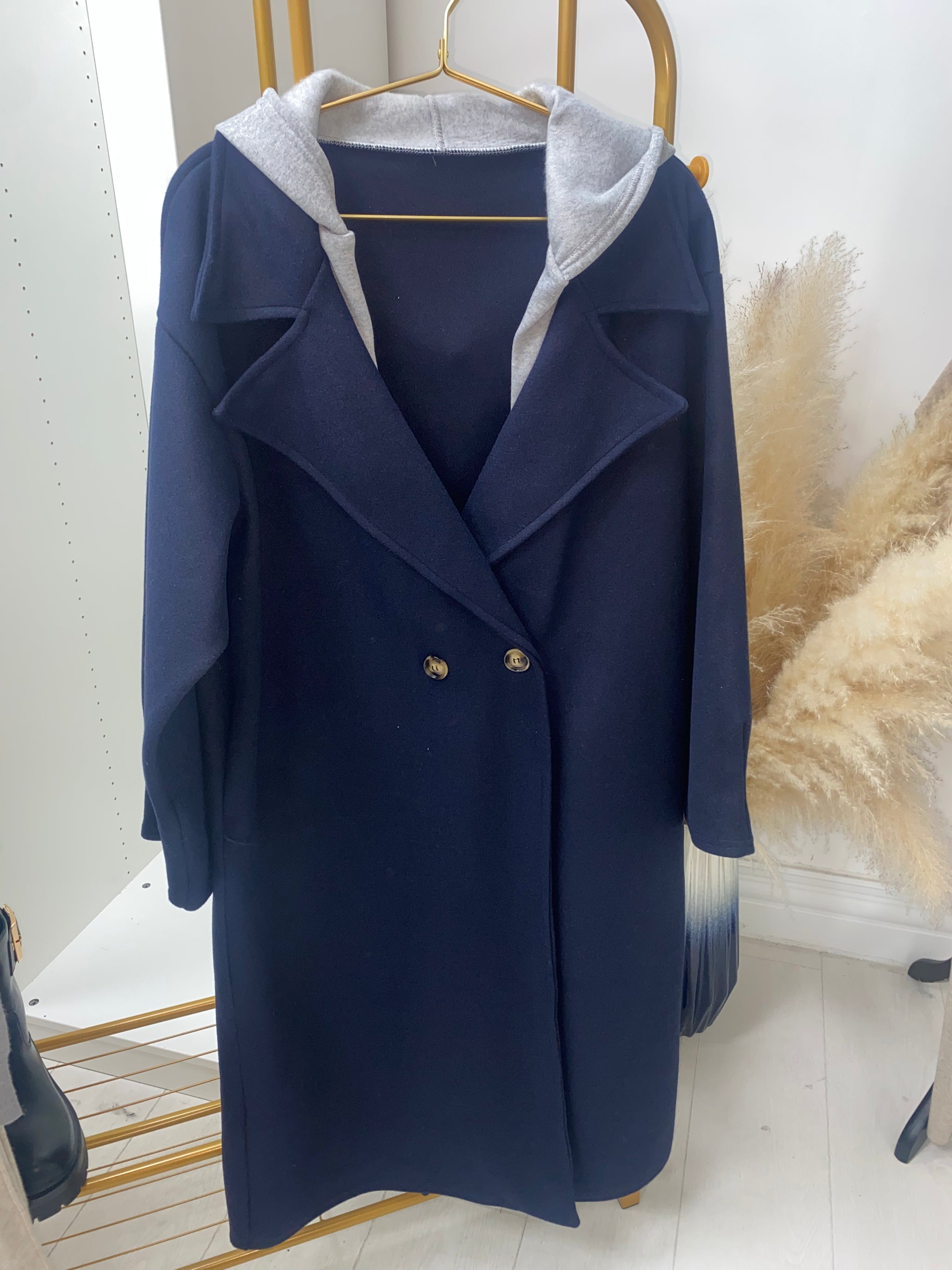 Double face hooded coat uniqlo sales