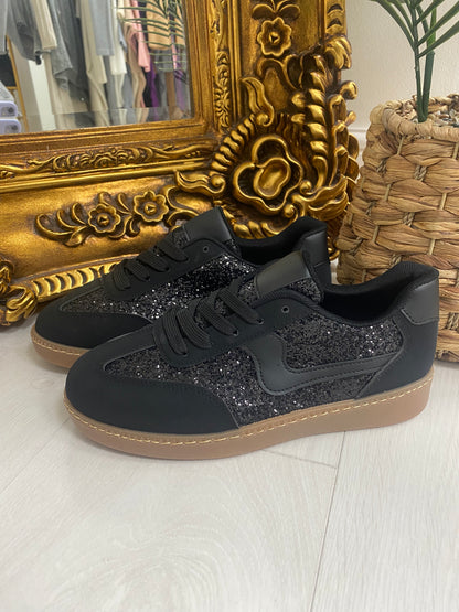 Lydia Glitter Detailed Trainers