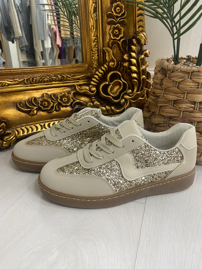 Lydia Glitter Detailed Trainers