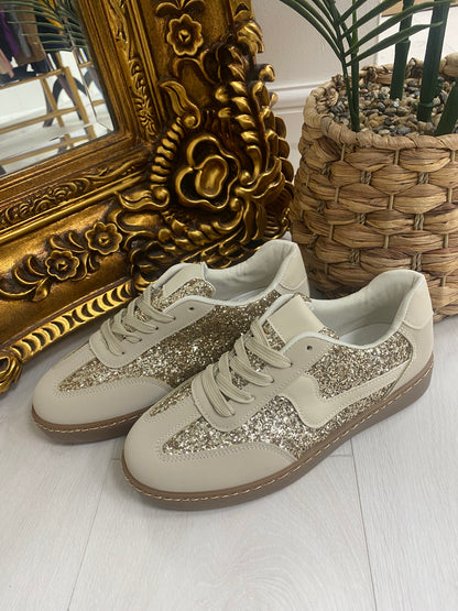 Lydia Glitter Detailed Trainers