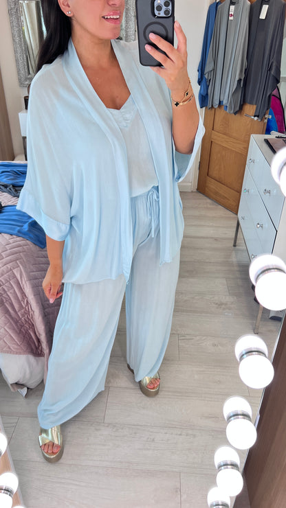 Indiyah 3 Piece Wide Leg Trouser  Set