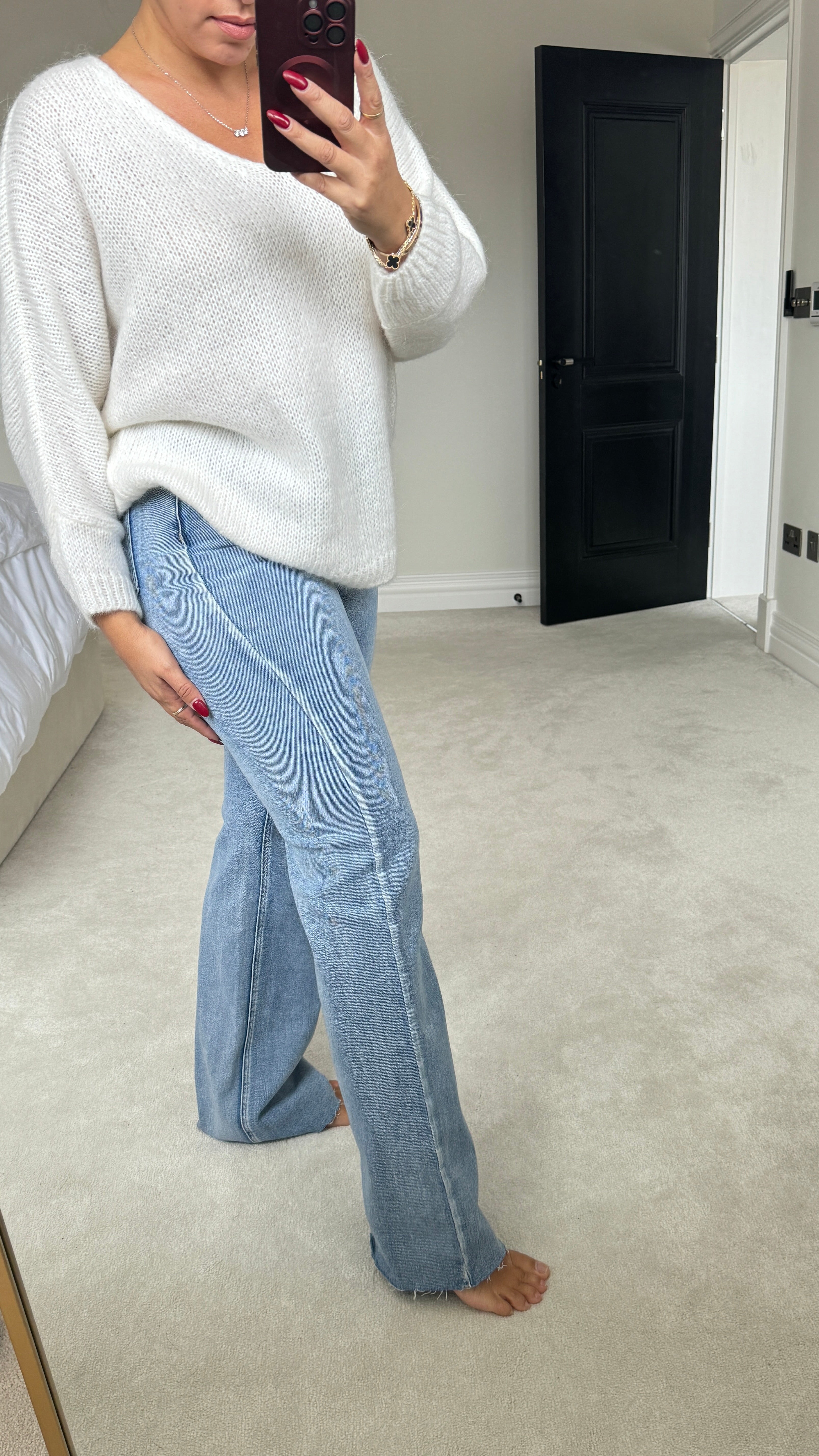 Demzel High Waist Straight Leg Jeans