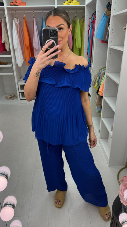 Skyla Ruffle Pleated Co-Ord Set