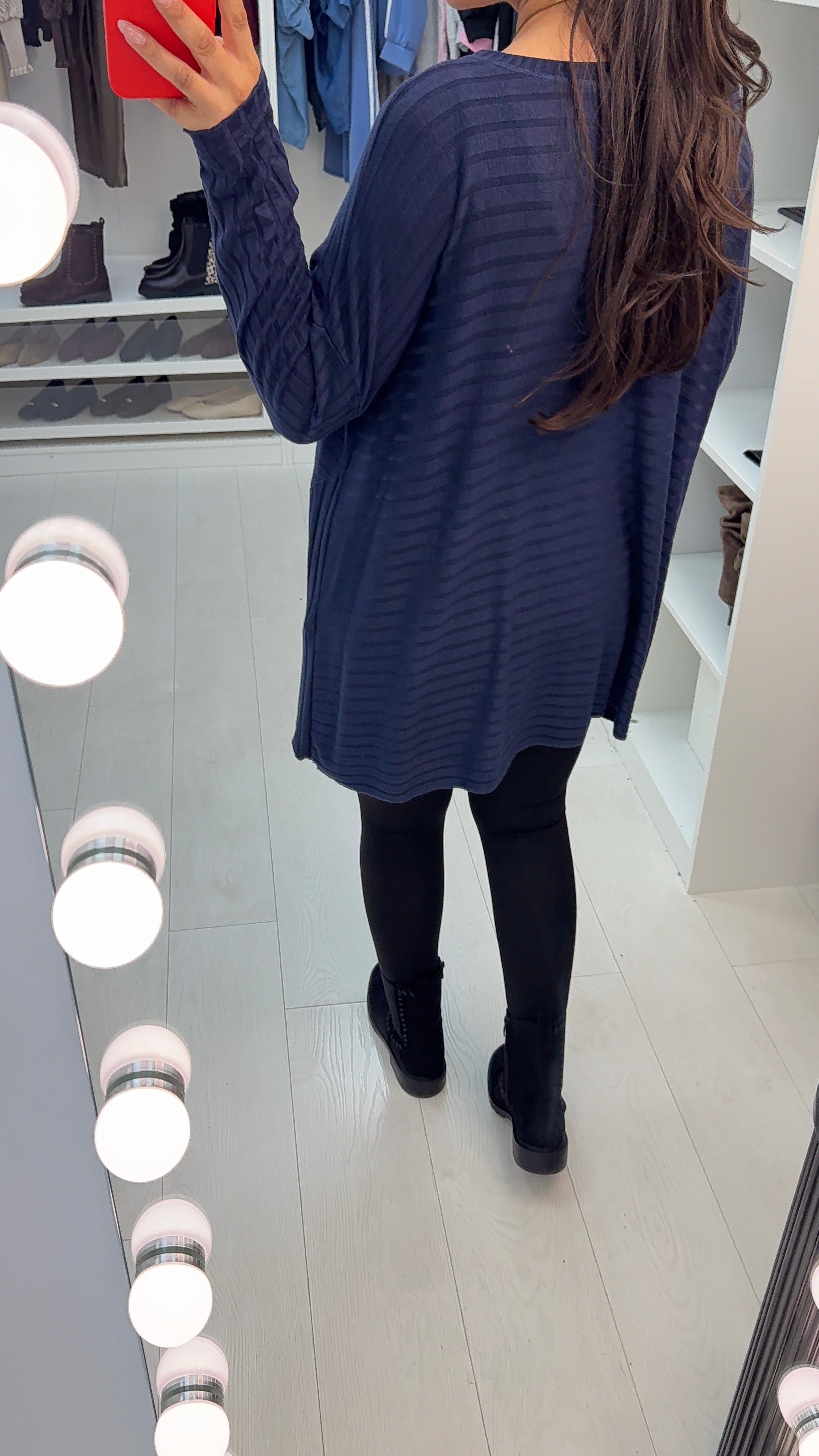 Akira Plain Asymmetric Thin Knit Top