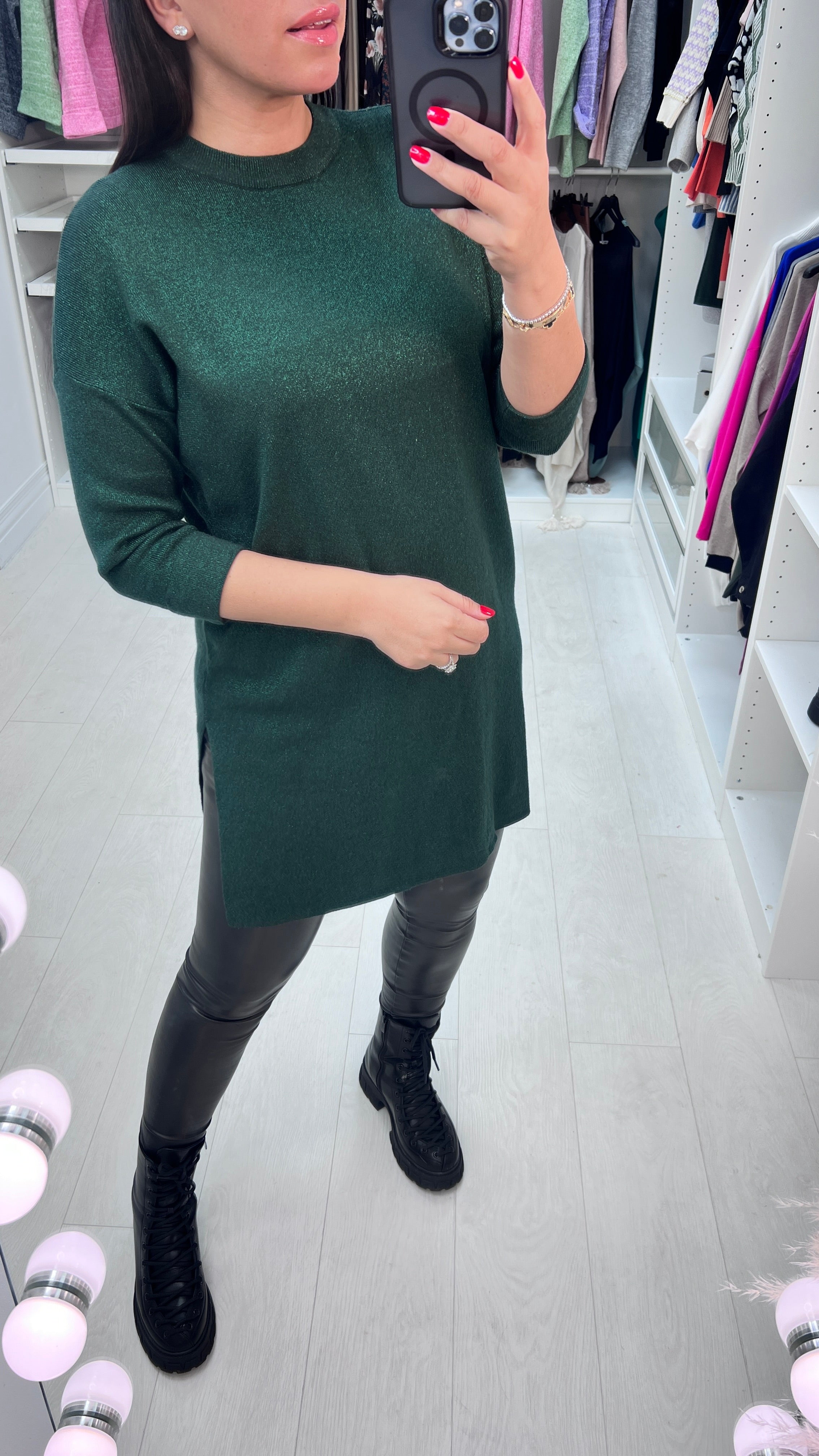 Darling Lurex Knitted Dress