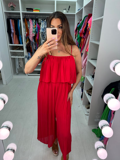Reece Pleated Double Layer Jumpsuit