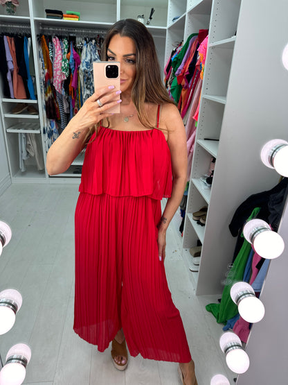 Reece Pleated Double Layer Jumpsuit