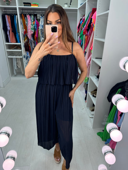 Reece Pleated Double Layer Jumpsuit