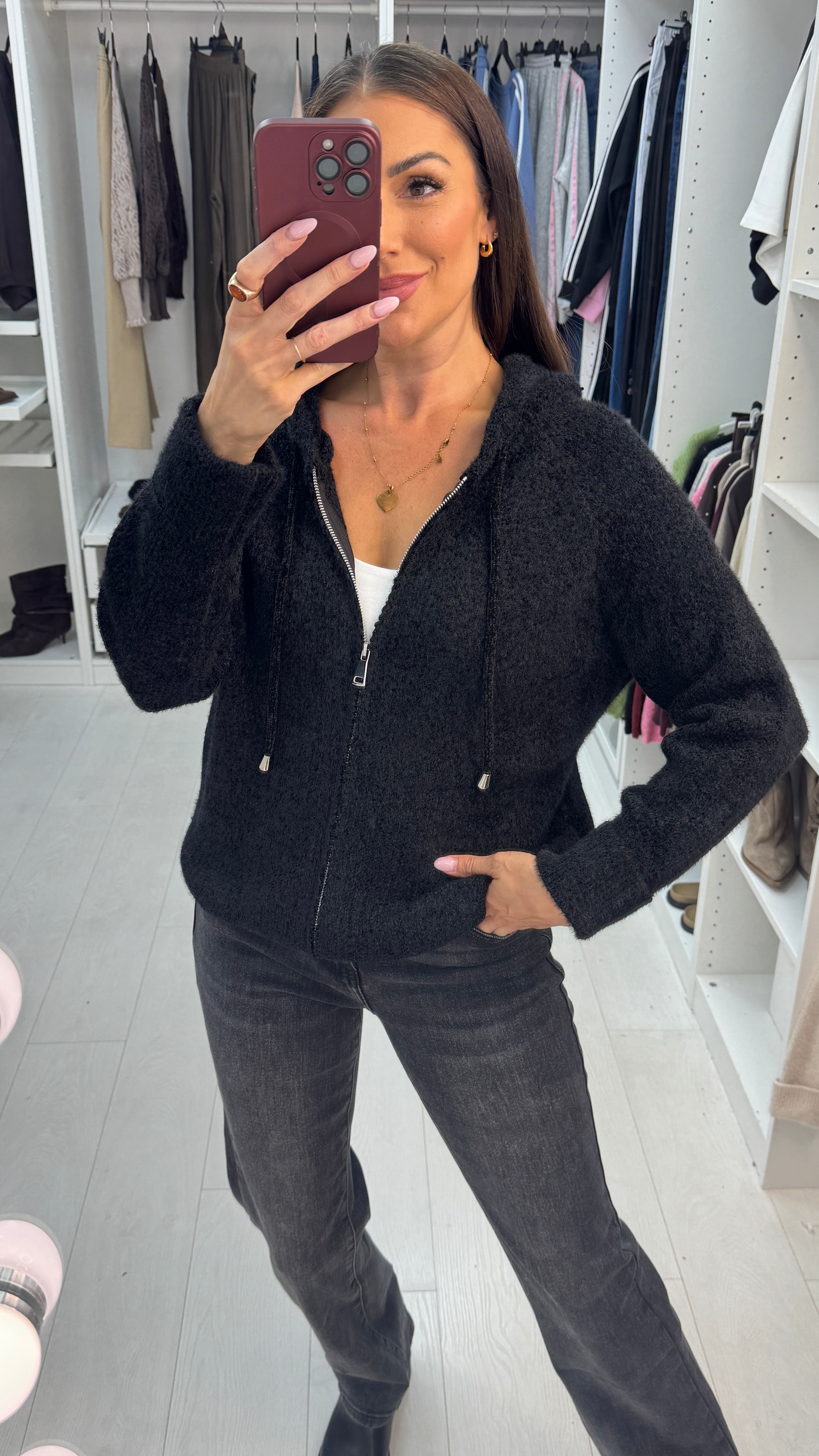 Gemma Super Soft  Zip Front Hoodie
