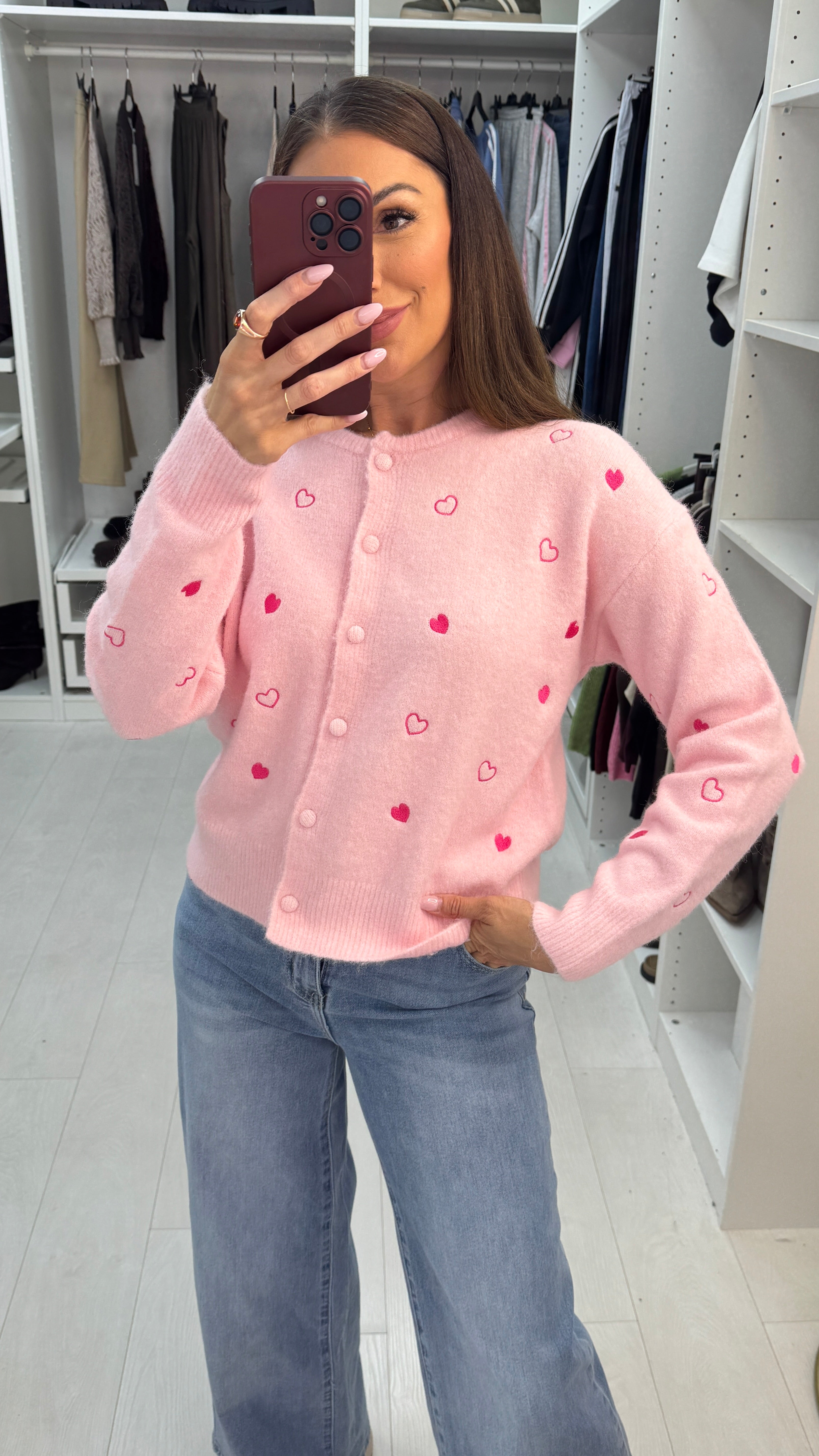 Rielle Heart Detail Cardigan