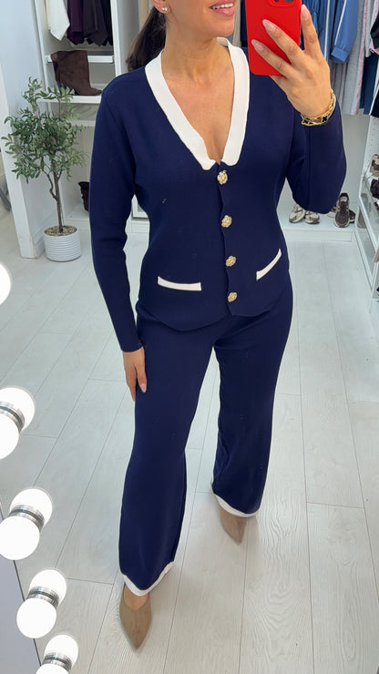 Ollie Colour Block Cardigan Co-Ord Set