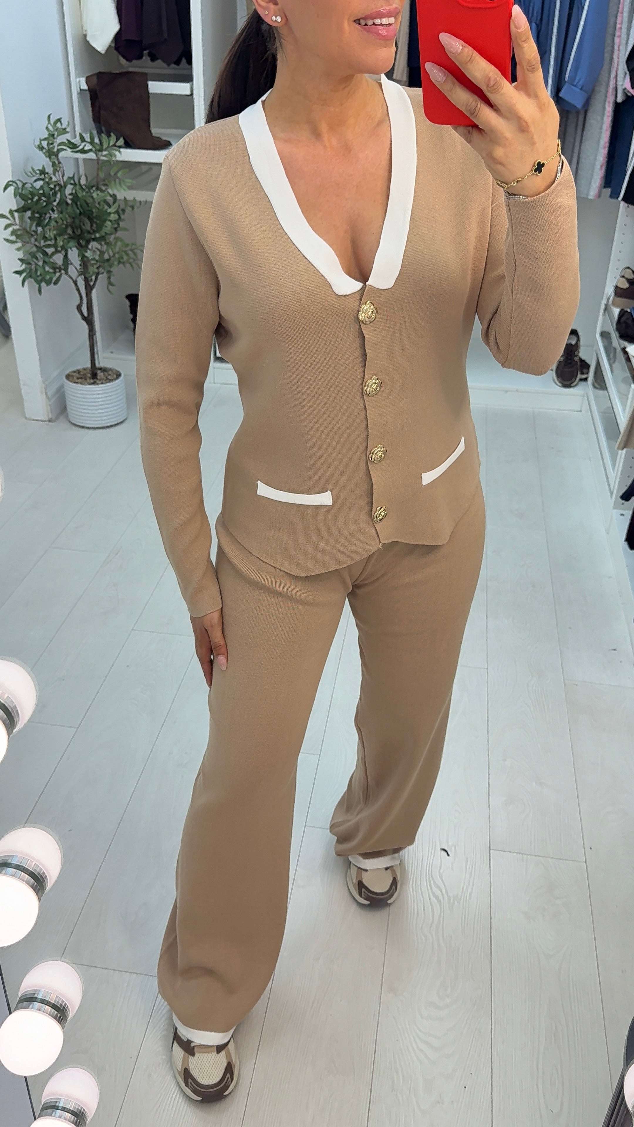 Ollie Colour Block Cardigan Co-Ord Set