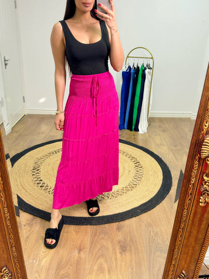 Brisa Flowy Elasticated High Waist Skirt