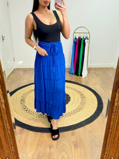 Brisa Flowy Elasticated High Waist Skirt