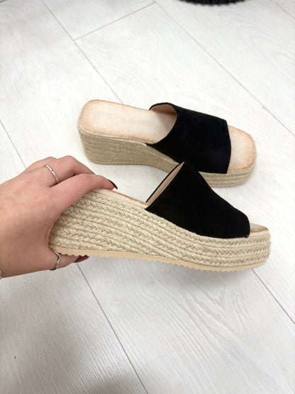 Cybil Woven Platform Mules