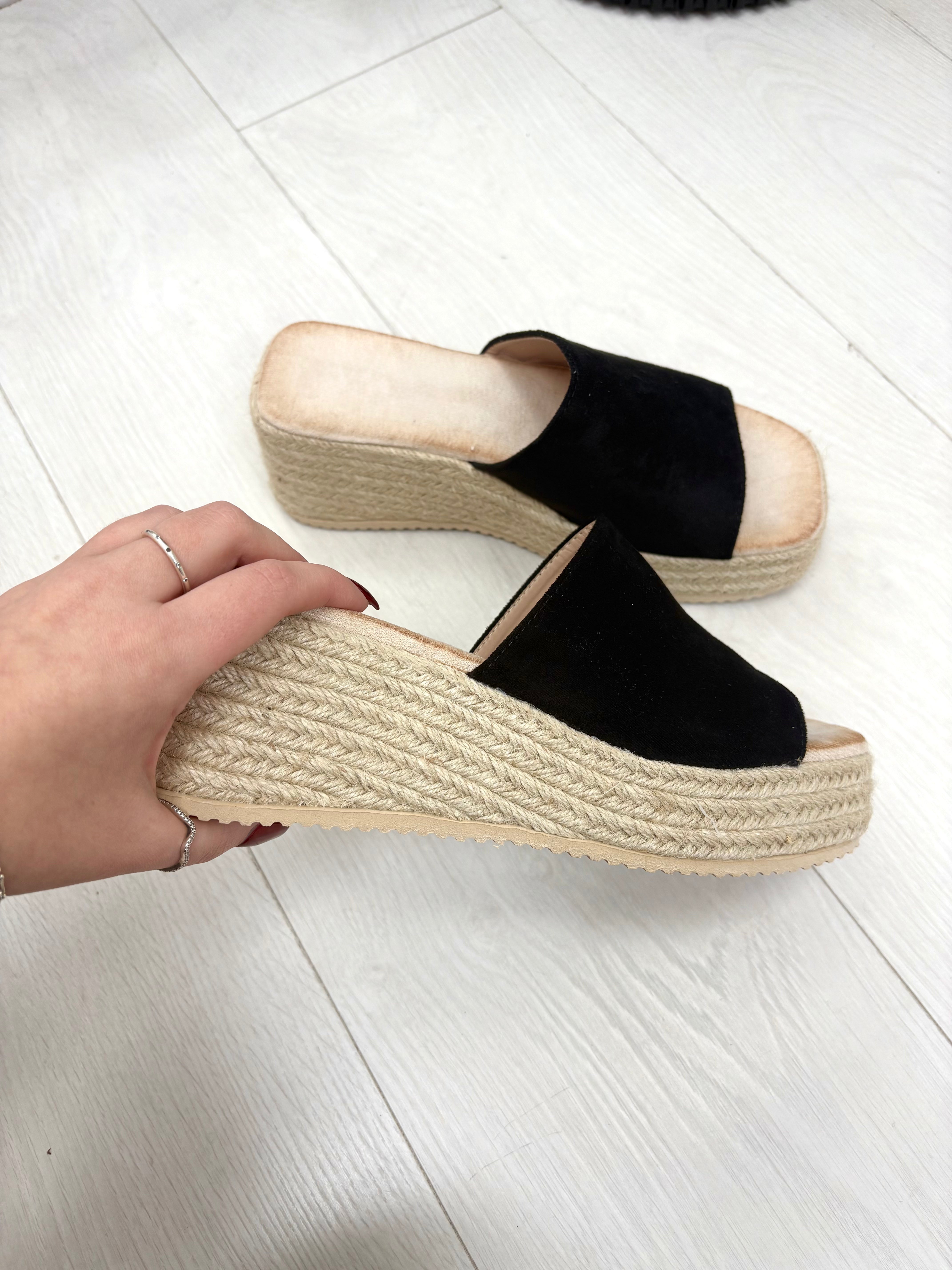 Cybil Woven Platform Mules