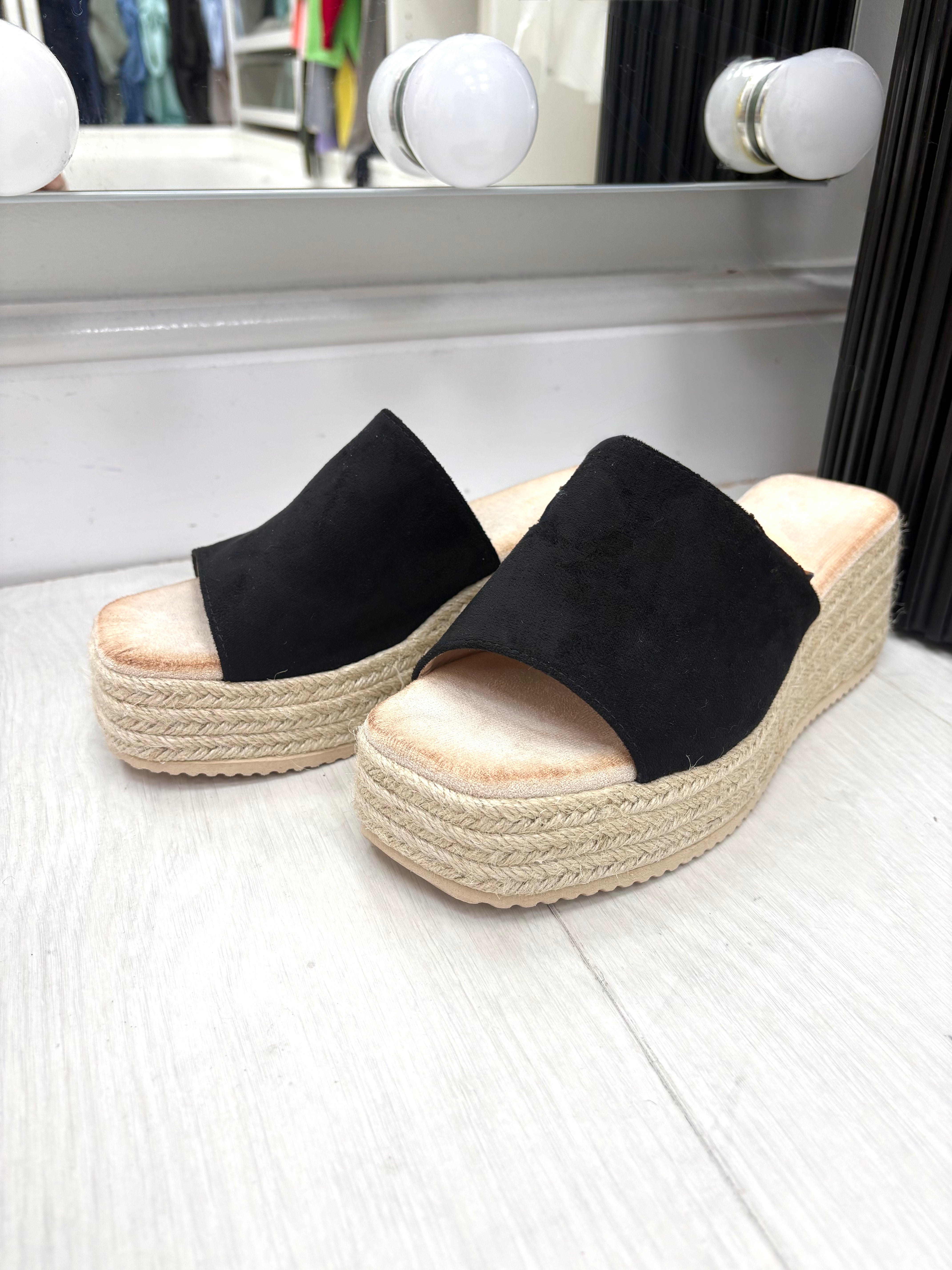 Cybil Woven Platform Mules